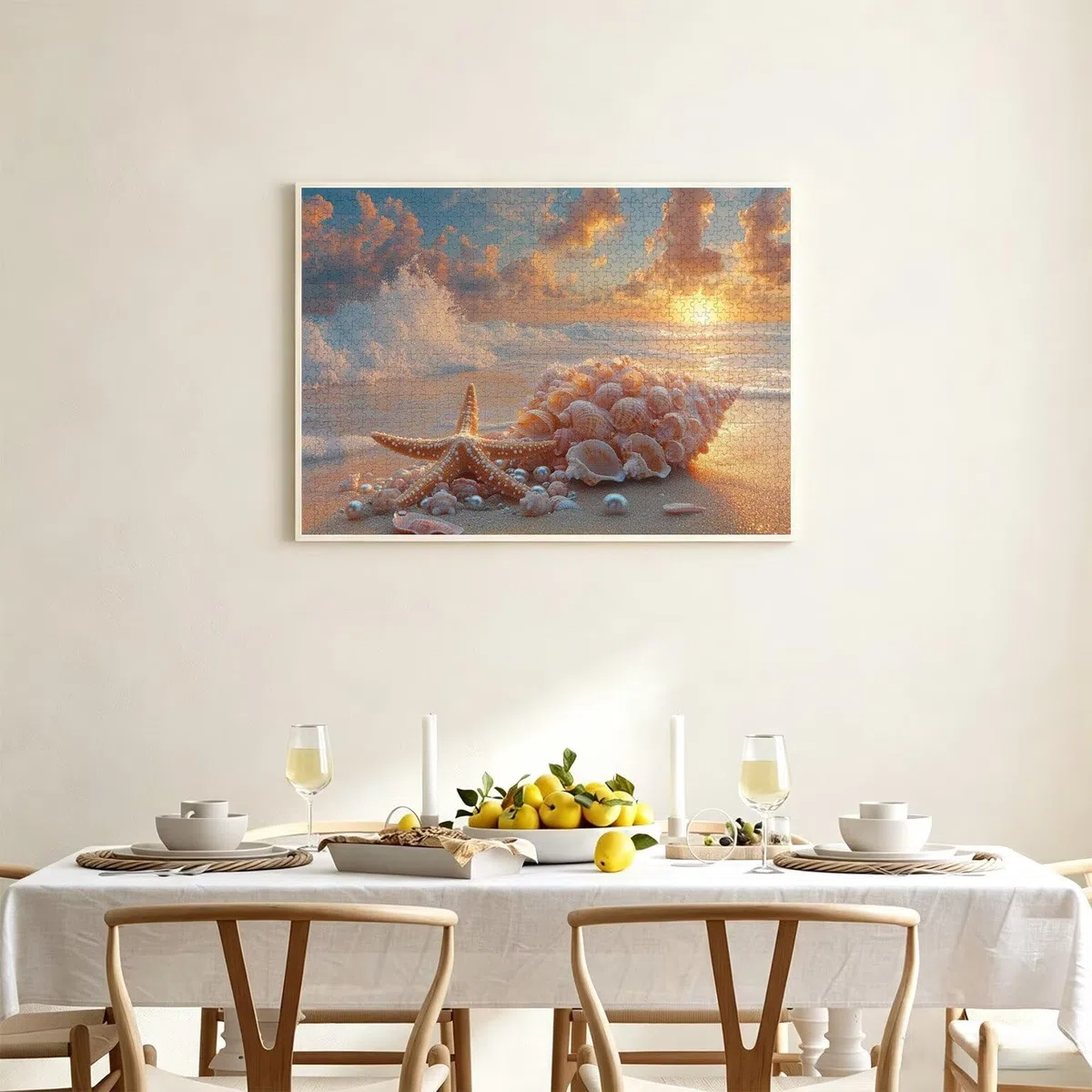 Seesterne Puzzle 4000 Teile, Holzpuzzle Erwachsene, Strand, n-219