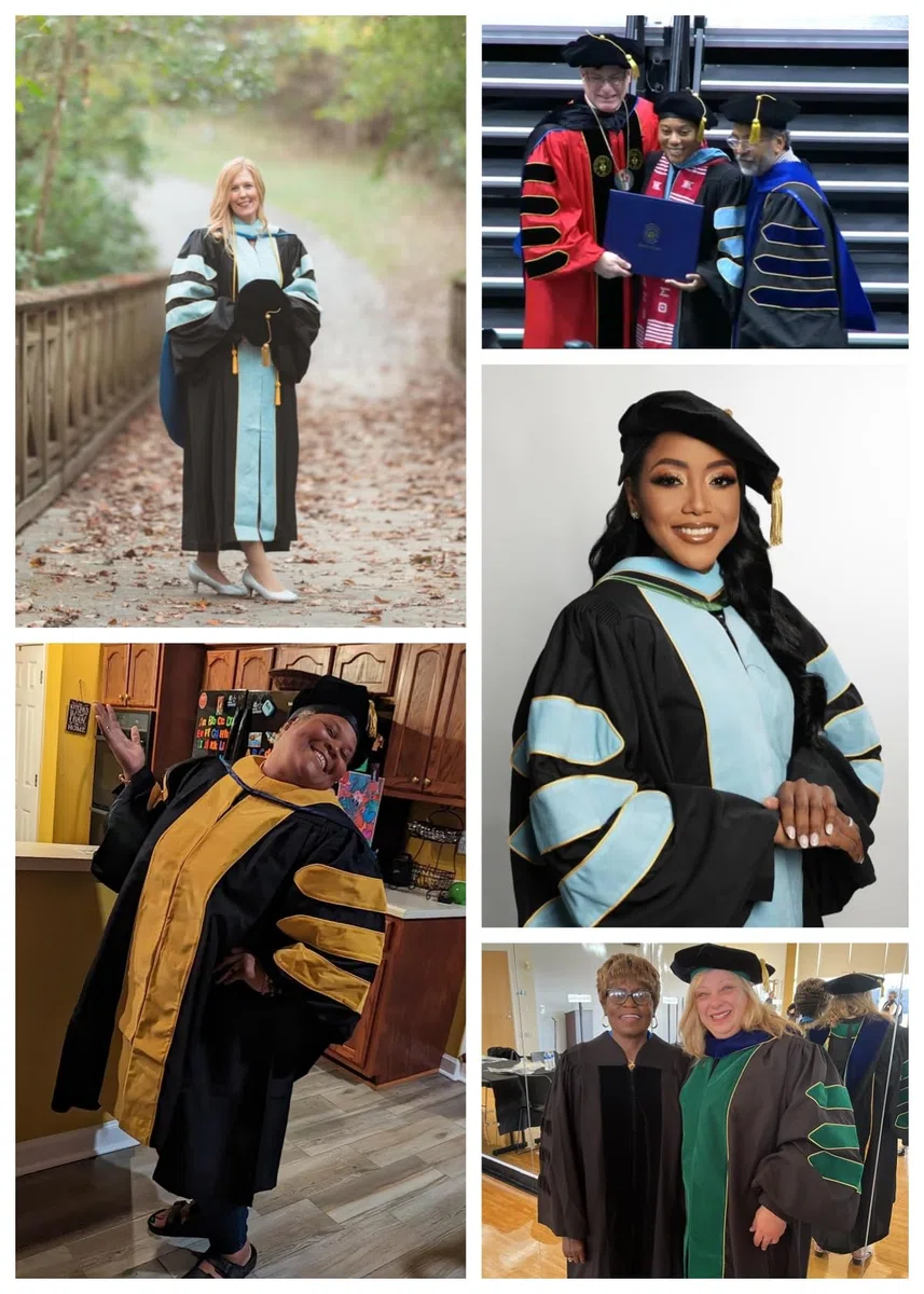 Ariro Unisex Arztkleid und 8 Seiten Tam Paket für Fakultät und Professor Phd