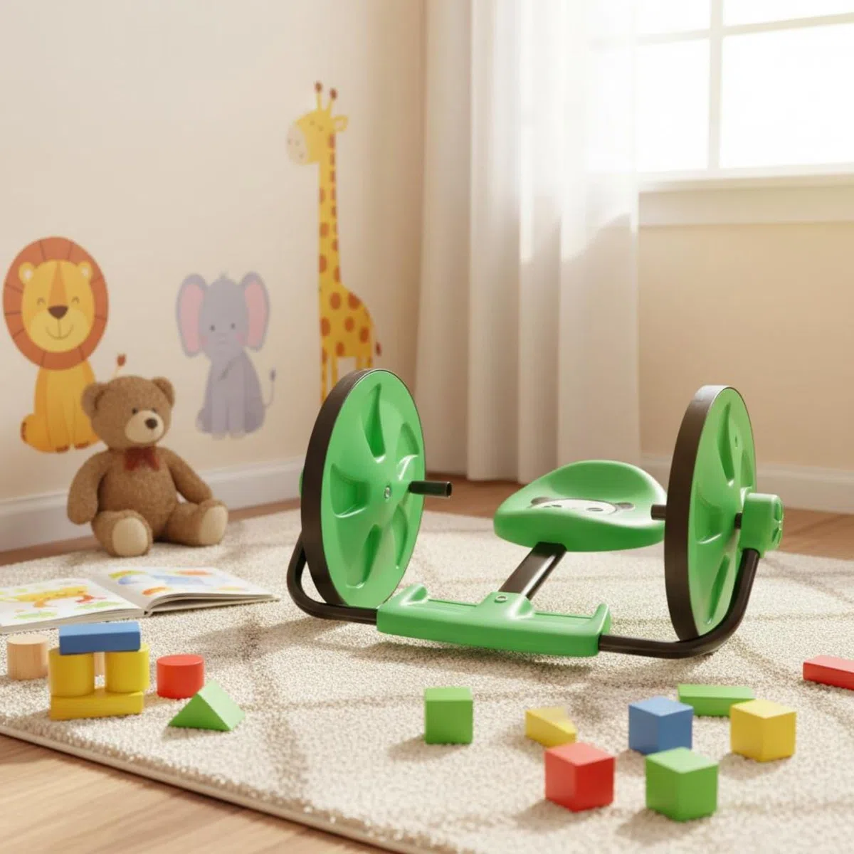 Kinder Balance Kinder Rutschauto Handbetriebene Gleichgewichtsfahrzeug Sitz mit Ergonomischer Form Und Glatter Oberfläche für Vorschulkinder Spielbereich Freunde Zuhause, Color to 2