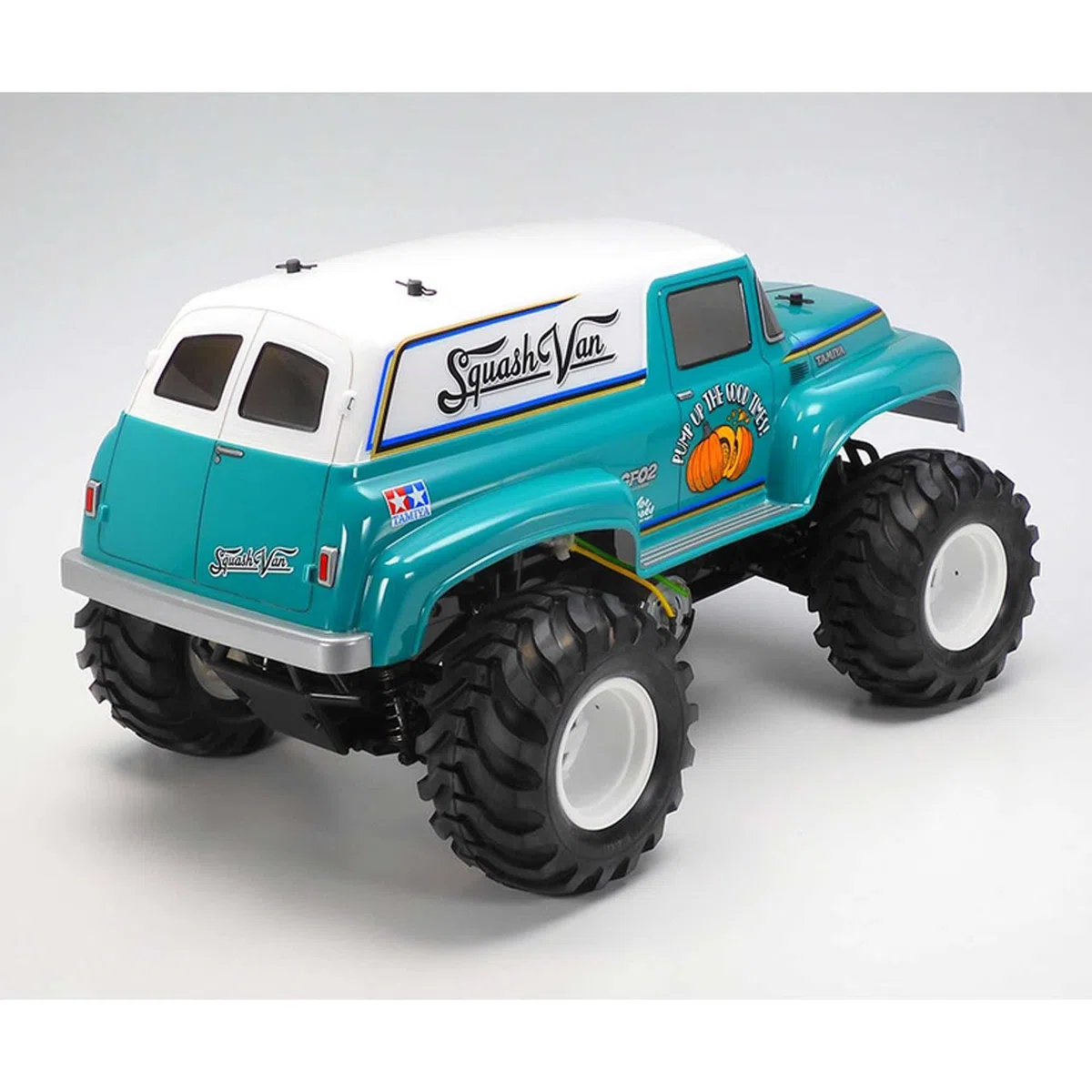 TAMIYA 47497 1:10 RC Squash Van 4WD GF-02 Vorlackiert - ferngesteuertes Auto, Fahrzeug, Modellbau, Zusammenbauen, Hobby, RC Bausatz