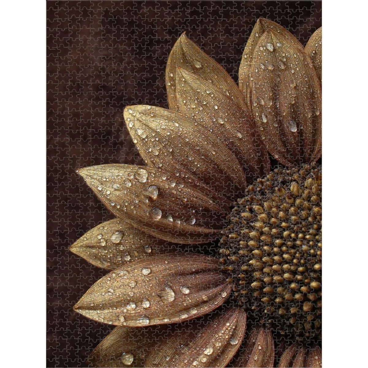 5000 Teile Puzzle für Erwachsene, Sonnenblume & Retro Holz Puzzle 1T#1988