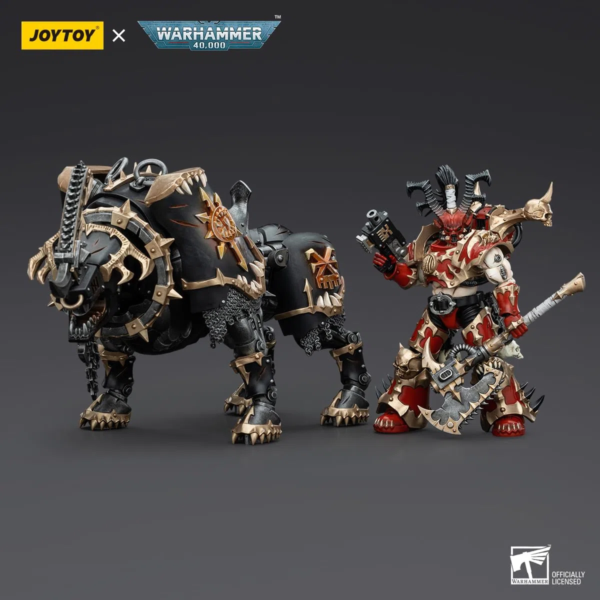 HiPlay JOYTOY Warhammer 40K 1/18 World Eaters Lord Invocatus Action Figure