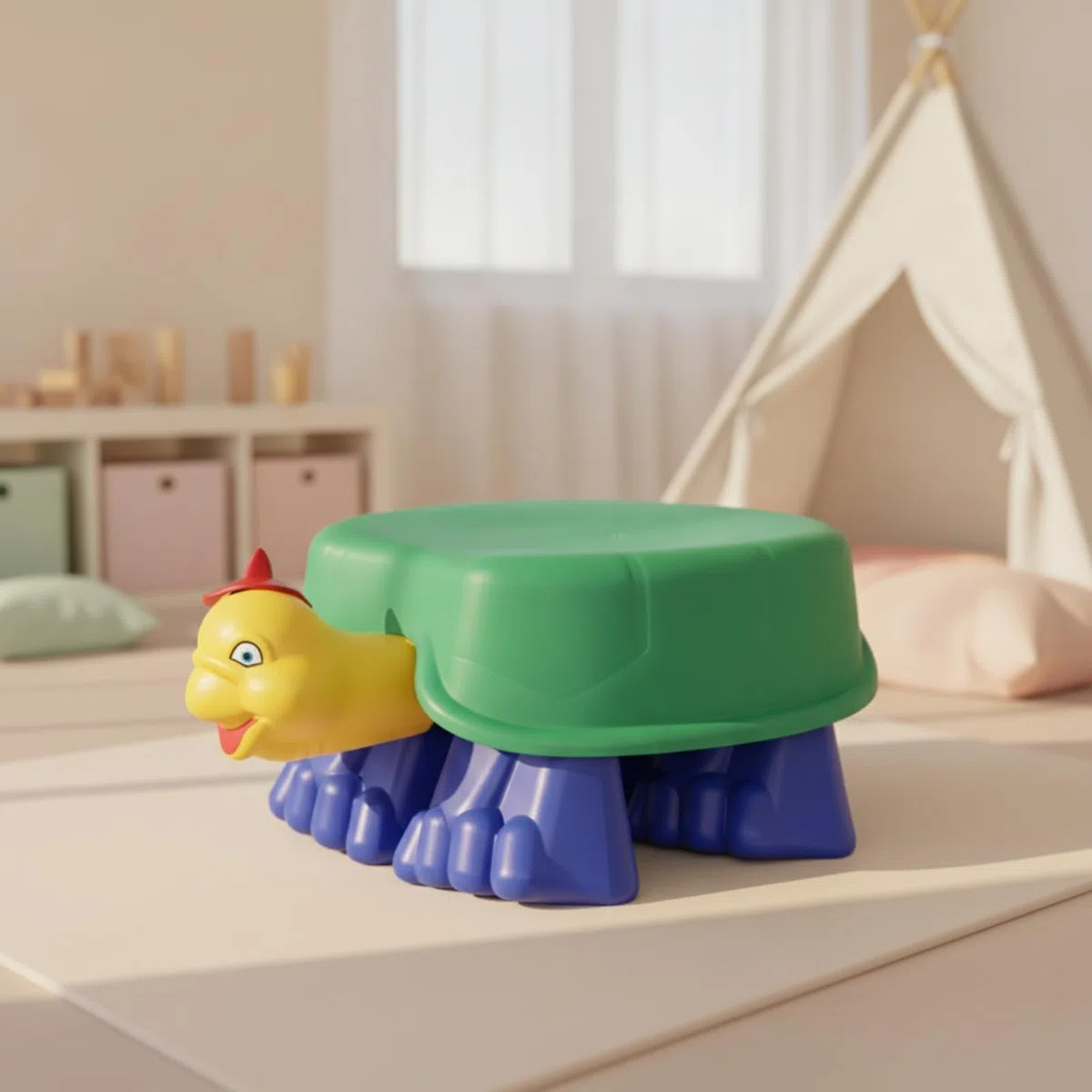 Amagogo Therapiekreisel in Schildkrötenform | Koordinationsfördernd, Balancierkreisel für, motorikfördernd, Gleichgewichtstrainer, Zimmer, Garten