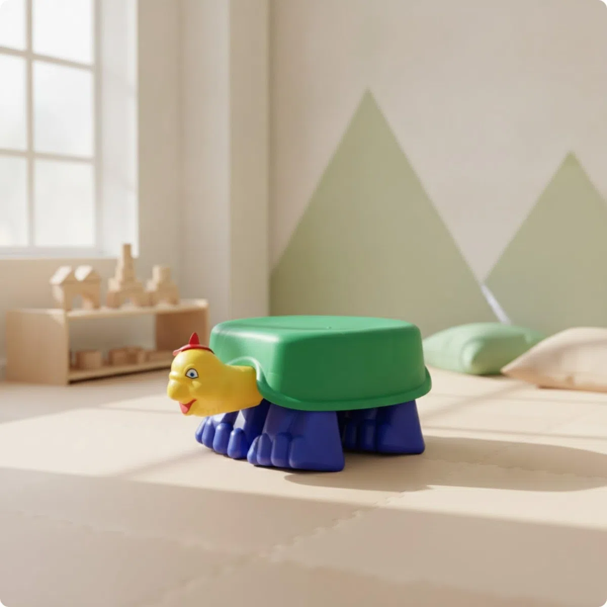 Amagogo Therapiekreisel in Schildkrötenform | Koordinationsfördernd, Balancierkreisel für, motorikfördernd, Gleichgewichtstrainer, Zimmer, Garten