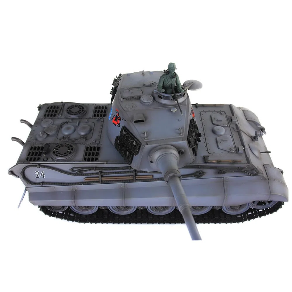 Toucan RC Hobby 1/16 Henglong 7.0 Customized King Tiger Barrel Recoil RC Panzer 3888A Metallräder für ab 14 Jahren