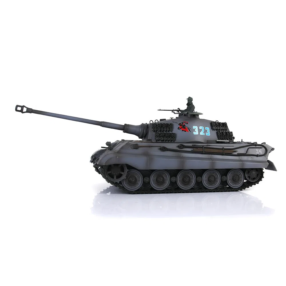 Toucan RC Hobby 1/16 Henglong 7.0 Customized King Tiger Barrel Recoil RC Panzer 3888A Metallräder für ab 14 Jahren