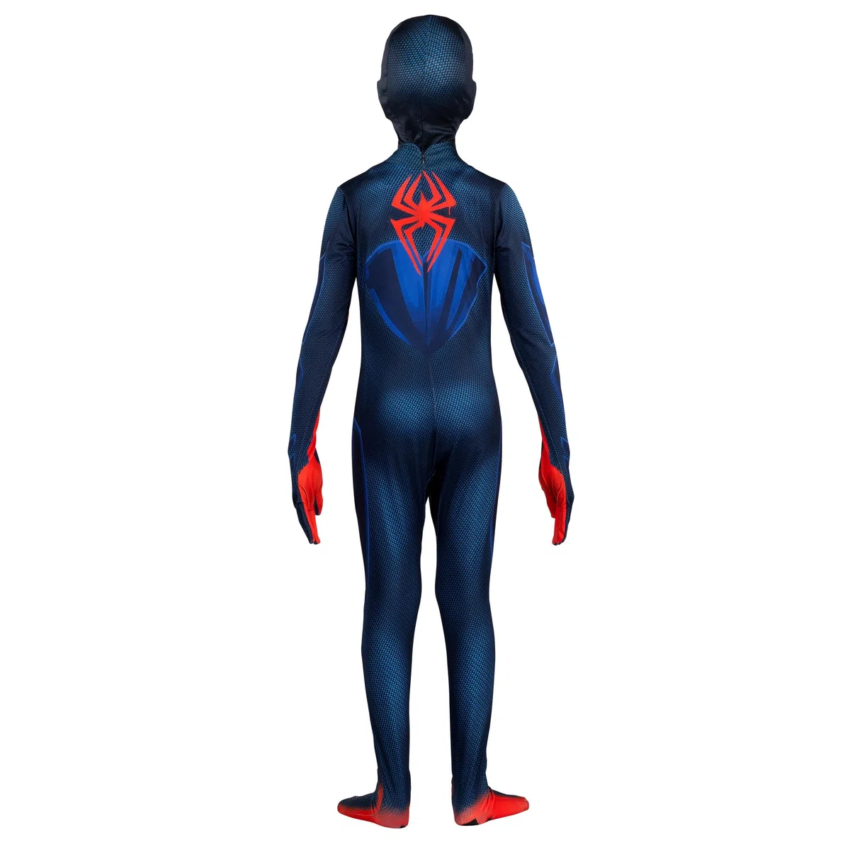 Marvel, Miles Morales: Spider-Man, Offizielles Zentai-Kostüm für Jugendliche, Stretch-Spandex, Mit versteckten Reißverschlüssen und Handgelenkschlitzen