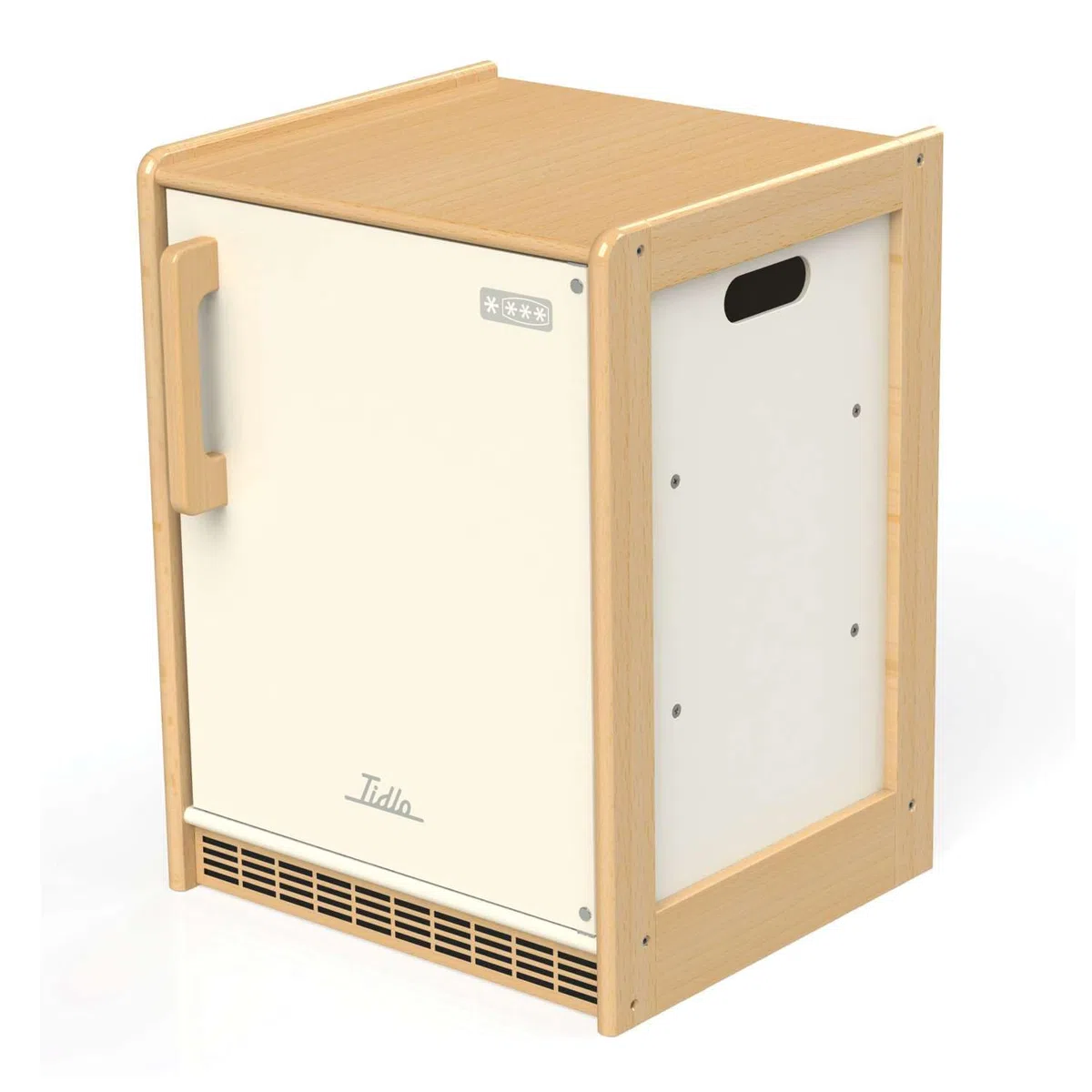 Tidlo T0303 Kühlschrank aus Holz, Küchenzubehör, Mehrfarbig