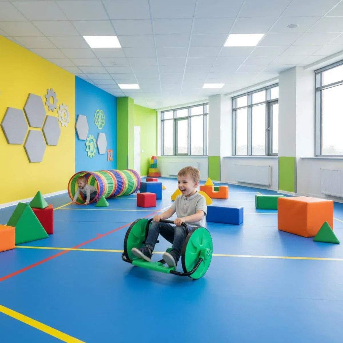 Kinder Balance Kinder Rutschauto Handbetriebene Gleichgewichtsfahrzeug Sitz mit Ergonomischer Form Und Glatter Oberfläche für Vorschulkinder Spielbereich Freunde Zuhause, Color to 2