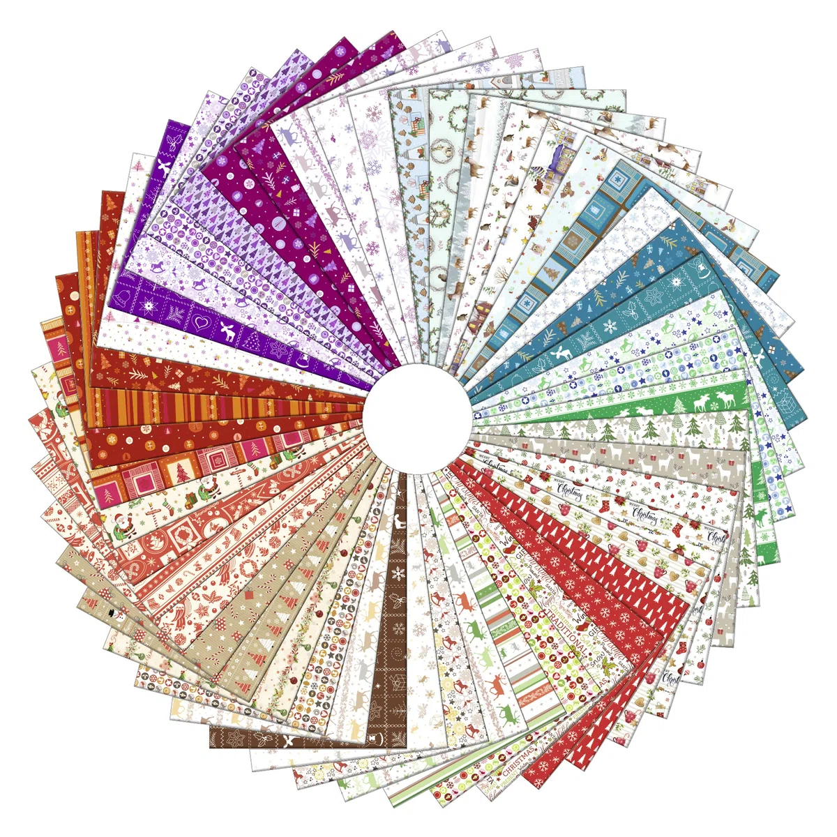 Ursus 11512299 - Fotokarton Design Weihnachten, 100 Bogen mit 50 weihnachtlichen Motiven, ca. 49,5 x 68 cm groß, 300 g/qm, durchgefärbt, einseitig veredelt mit Glanzlack