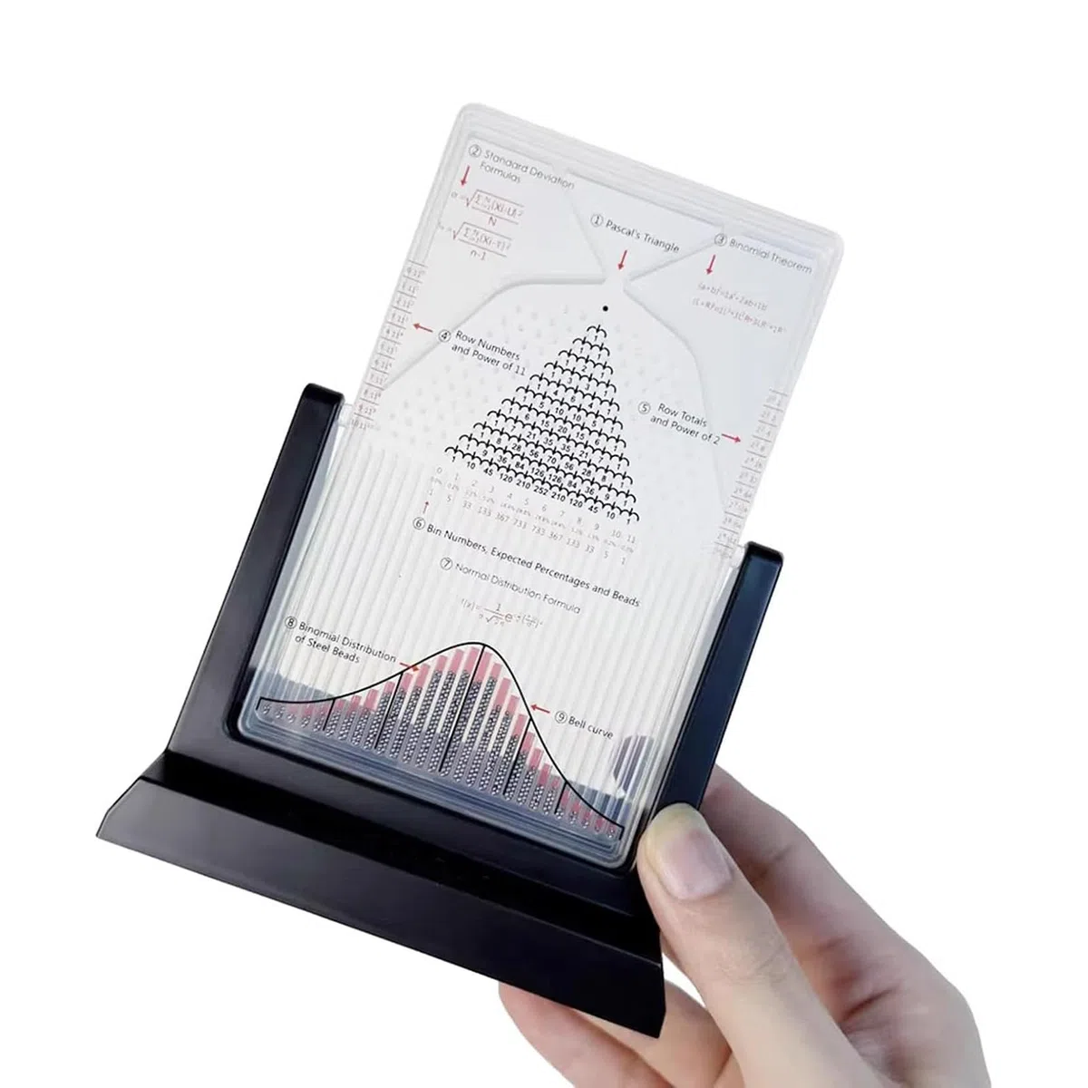 Wahrscheinlichkeits-Demonstrationsmodell mit BellCurve, Physiklabor-Experimentierwerkzeug für zufällige Verteilung und Statistik, Physiklabor-Lehrwerkzeug