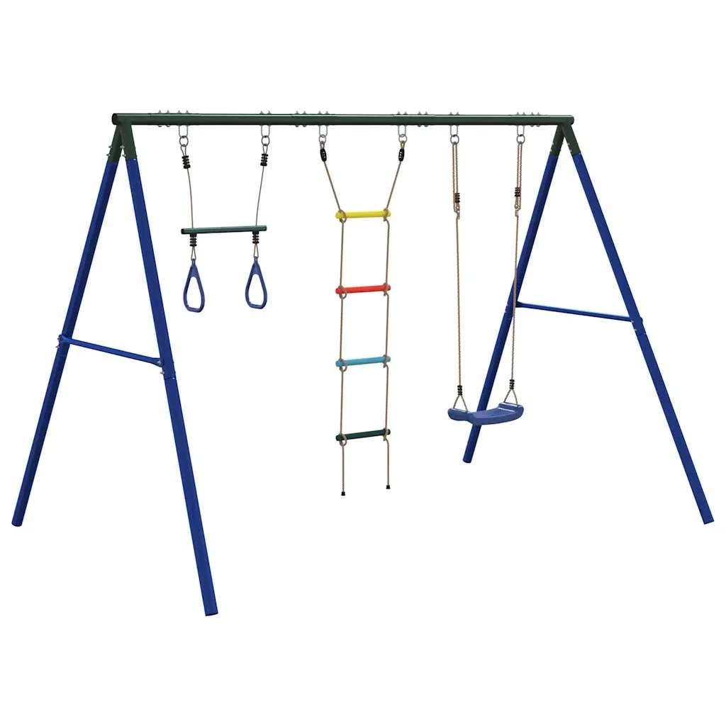 Outdoor-Spielset Schaukel mit Trapez und Leiter