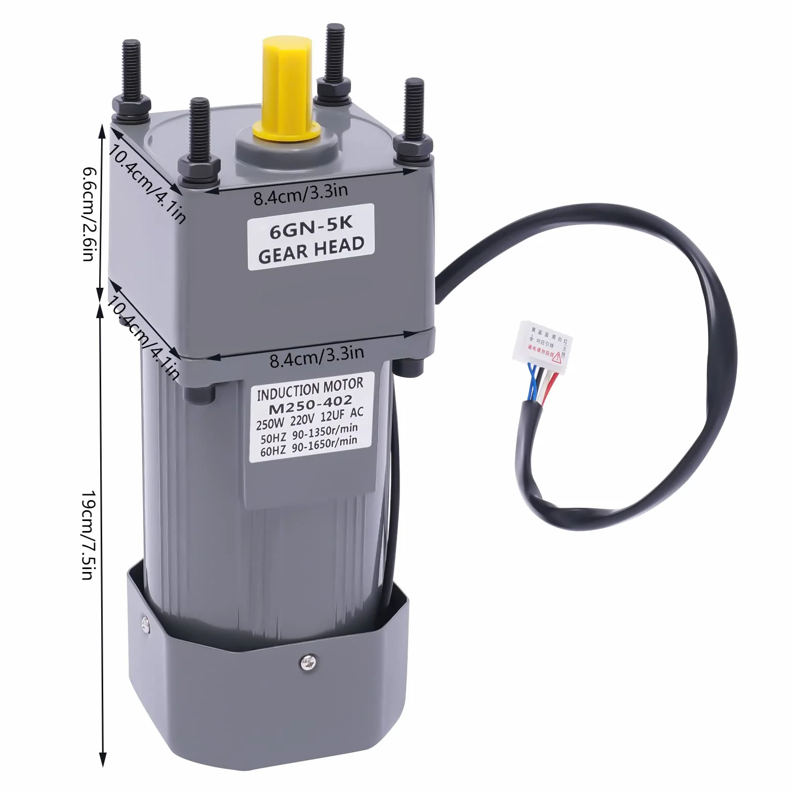 250W Getriebemotor 230V mit Drehzahlregler