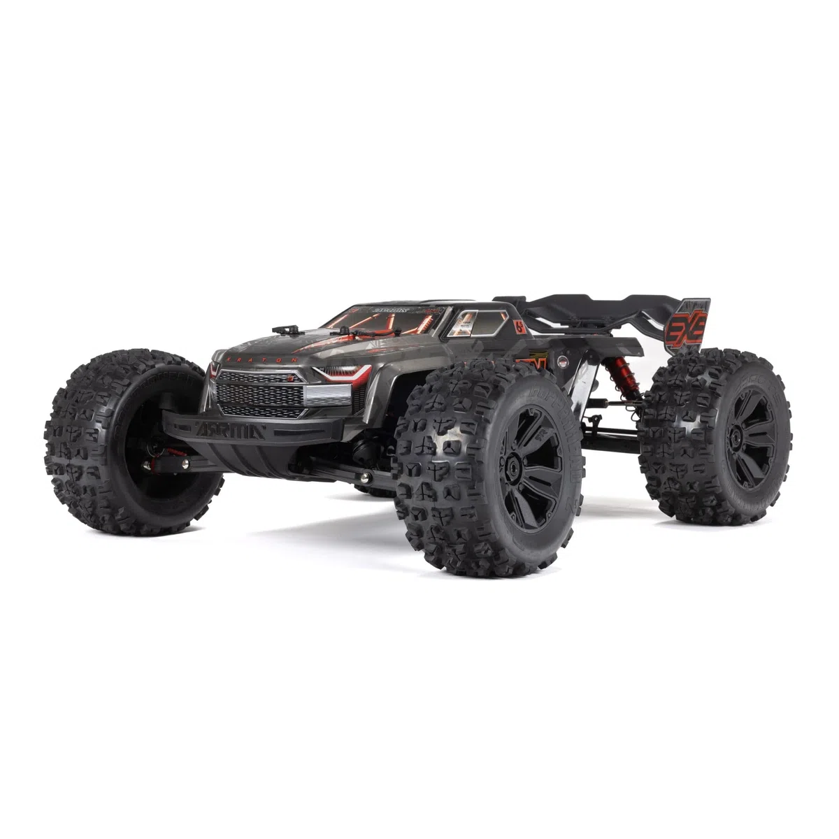 ARRMA 1:8 Kraton 6S EXB Ready to Run Basher Monster Truck RC ferngesteuert besonders Kraftvoll und stabil mit Brushless Motor ohne Akku und Ladegerät, Schwarz