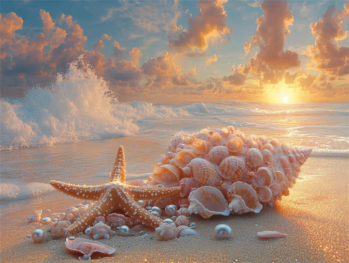 Seesterne Puzzle 4000 Teile, Holzpuzzle Erwachsene, Strand, n-219