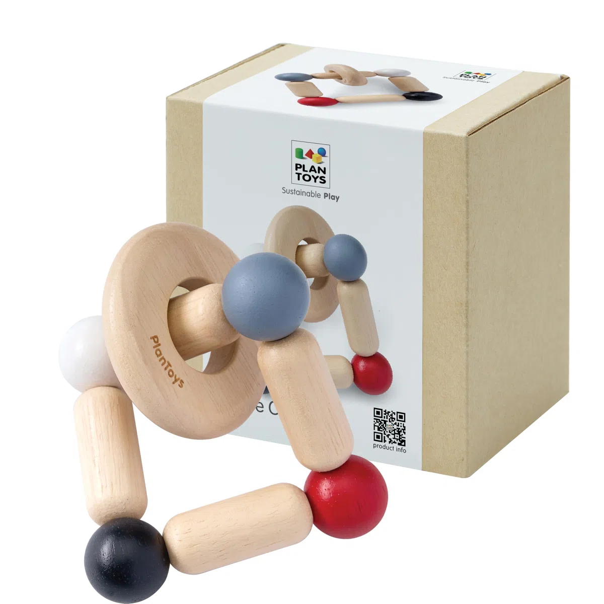 PlanToys Quadratische Kupplung, hoher Kontrast