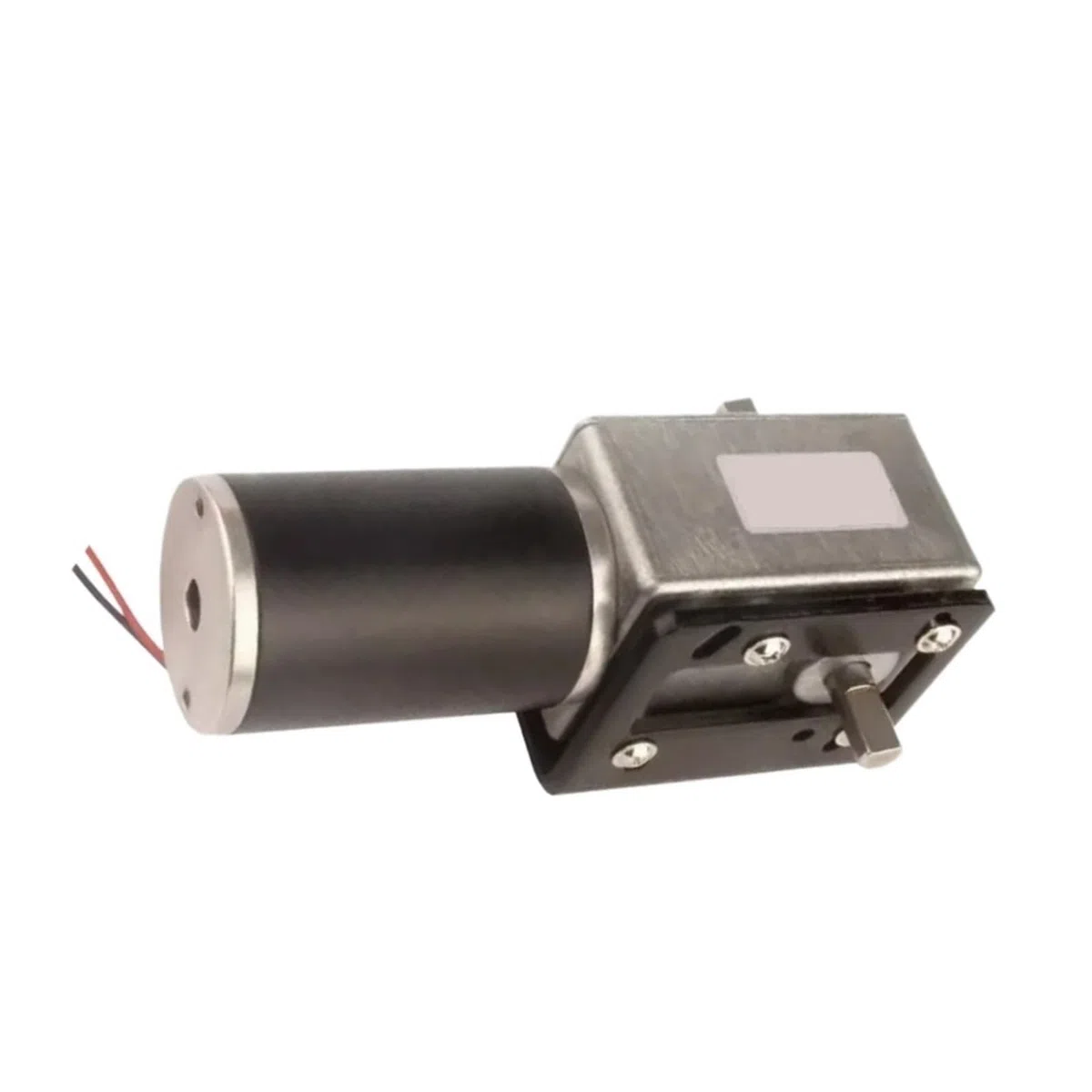 Schneckengetriebemotor, 12 V 24 V Vorwärts- und Rückwärtsgeschwindigkeit einstellbar 1,5 U/min ~ 295 U/min Hochdrehmoment-Gleichstrommotor mit Doppelwelle (1,5 U/min, 12 V)