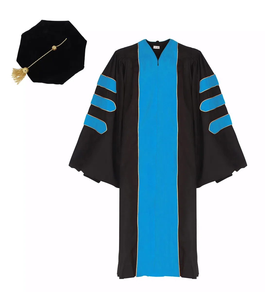 Ariro Unisex Arztkleid und 8 Seiten Tam Paket für Fakultät und Professor Phd
